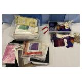 Embellishment threads & fusible adhesive