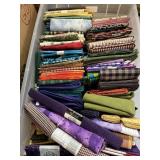 Box of fabric squares
