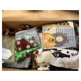 Box of fabric remnants