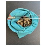 Temporary spray adhesive & clothespins