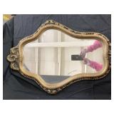 Framed mirror  Approx size 24' x 16ï¿½
