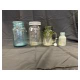 GREEN FOX SHAPED MASON JAR KERRS MASON JAR (self