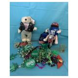 Herrington Teddy Bear, M&M Biker & Mardi Gras
