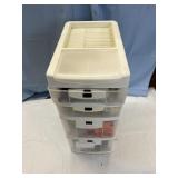 Storage Containers Full Of Sewing Extras And