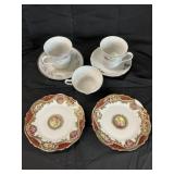 Nippon noritake plates and unnamed other pieces