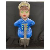 Vintage Concrete Dutch Boy Kissing Statue