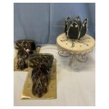 Metal dragonfly curtain rod holders & room