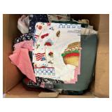 Box of fabric remnants