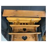 4 Wooden Shelves