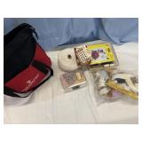 Bag of sewing tools and sewing extras