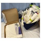 Quilt squares and fusible no show mesh stabilizer