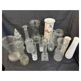 Vases of different shapes colors and sizes