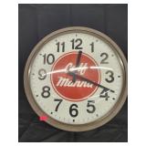 Vtg Albers Calf manna glass faced elect. Clock