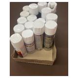 (16 cans total)White satin protective enamel