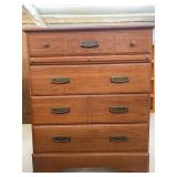 Oak Chest of Drawers, 4 drawer & Matching Dresser