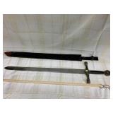 King Arthur Excalibur Replica Sword with Leather