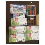 100 W 150 W 300 W lightbulbs, white and 37