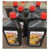 (6) 1 qt containers of smSAE 5W 30 synthetic