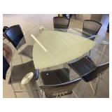 Glass Top Table w/6 Chairs