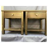 Dark Wood End Tables 21.5' x 16ï¿½ x 22ï¿½T each
