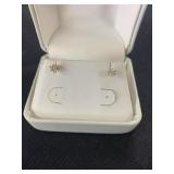 Diamond Earrings - 14 K Gold, .21tw