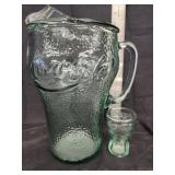 Vtg. Coca-Cola pitcher /shot glass