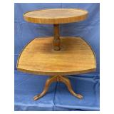 Vintage Mahogany Dumbwaiter Table