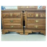 Vintage Ethan Allen Solid Maple Bedside Tables 2