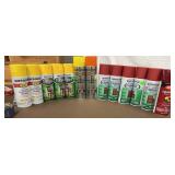 (13) cans of rustoleum (1)Krylon spray paints
