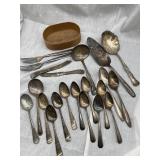 Antique Silver Plated Flatware, Serving Utinsels