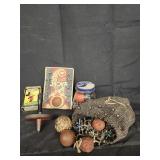 Vtg. Toys spinner/ cards/ jacks