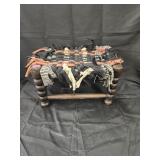 Vtg stools hand made seat