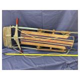 Wards Hawthorne Deluxe Metal Rail Snow Sled 48'