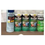 Rust oleum, reflected, finish and precision line