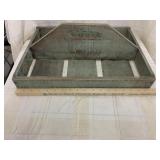 Primitive Hand Made Wooden Tote