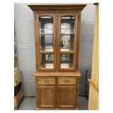 Oak Tell City China Cabinet