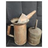 Vtg. Copper Filtering funnel /Vtg Industrial oil