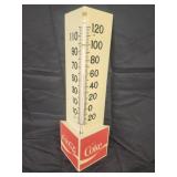 Vtg Coca-Cola plastic  corner thermometer