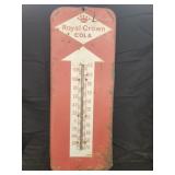 Vtg antique Royal Crown cola metal advertising