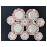 Staffordshire England Ceramic Plates & Pitcher