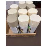 (11) cans of rust, oleum spray paint,shell,