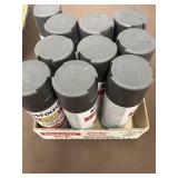 10 cans of automotive primer by rust oleum black