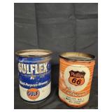 Vtg Gulf & Phillips lubricant