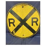 Metal Rail Road Crossing Sign 29'