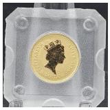1/20th Oz. .999 Fine Gold 1990 Aus Nugget