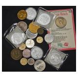Assorted Tokens And Medals