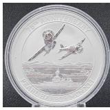 1 Oz. Fine Silver 'pearl Harbor Commem.' Round