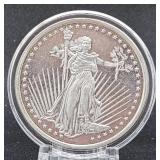 1 Oz. Fine Silver 'american Eagle' Design Round
