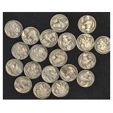 20x Mixed Partial/full Date Buffalo Nickels