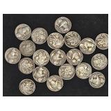 20x Mixed Partial/full Date Buffalo Nickels